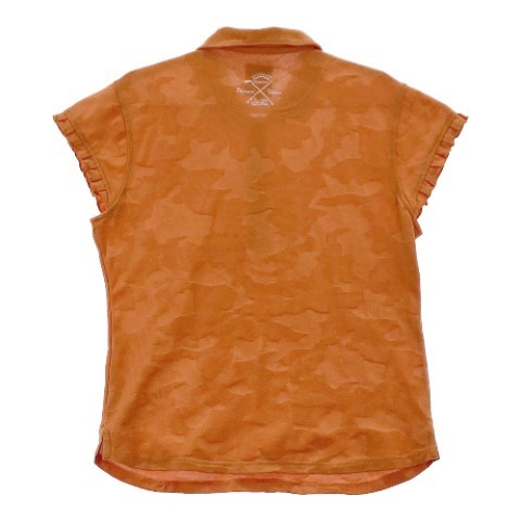 ADMIRAL アドミラル 半袖ポロシャツ カモフラ オレンジ系 LL [240101060570] ゴルフウェア レディース_画像2