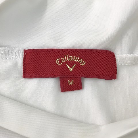 CALLAWAY キャロウェイ 2022年モデル ハイネック半袖Tシャツ レッドレーベル ホワイト系 M [240101067101] ゴルフウェア レディース_画像4
