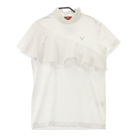 CALLAWAY キャロウェイ 2022年モデル ハイネック半袖Tシャツ レッドレーベル ホワイト系 M [240101067101] ゴルフウェア レディース_画像1