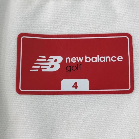 NEW BALANCE GOLF ニューバランスゴルフ 2021年モデル ハイネック 半袖Tシャツ ホワイト系 4 [240101081125] ゴルフウェア メンズ_画像4