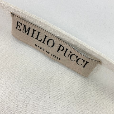 【新品】EMILIO PUCCI エミリオ プッチ ブラウス ホワイト系 I38 [240101060989] レディース_画像6