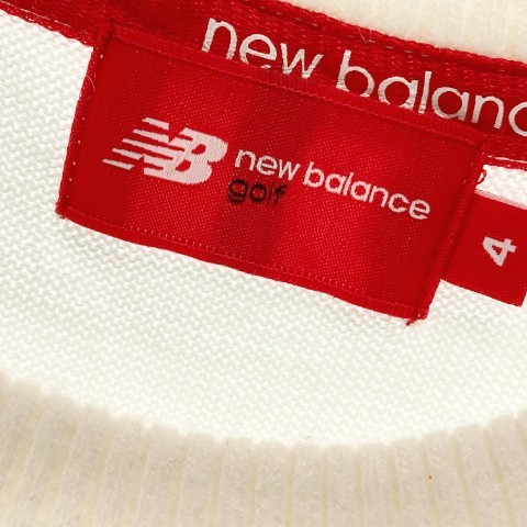 NEW BALANCE GOLF ニューバランスゴルフ ニットセーター ホワイト系 4 [240101072966] ゴルフウェア メンズ_画像5