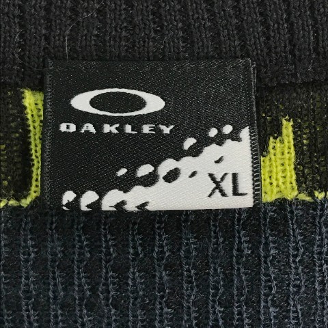 OAKLEY オークリー ウール混 ニット ベスト 総柄 ブラック系 XL [240101045350] ゴルフウェア メンズ_画像7