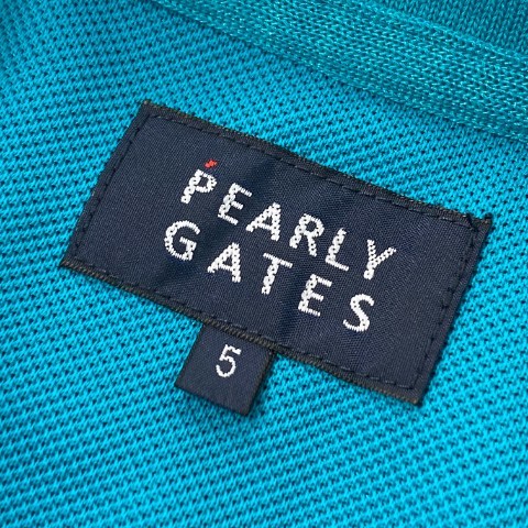 PEARLY GATES パーリーゲイツ 2021年モデル 半袖ポロシャツ グリーン系 5 [240101079808] ゴルフウェア メンズ_画像5