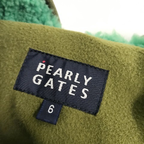 【1円】PEARLY GATES パーリーゲイツ 裏起毛ボア ジャケット カーキ系 6 [240001943815]_画像6