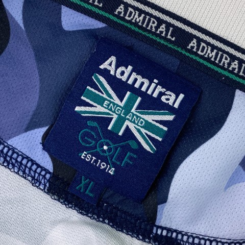 ADMIRAL アドミラル 半袖ポロシャツ 総柄 ブルー系 XL [240101081616] ゴルフウェア メンズ_画像5