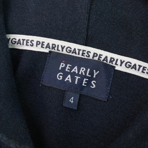 PEARLY GATES パーリーゲイツ ジップパーカー ネイビー系 4 [240101080628] ゴルフウェア メンズ_画像6