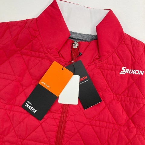 【新品】SRIXON スリクソン by DESCENTE 中綿ベスト キルティング レッド系 L [240101075484] ゴルフウェア メンズ_画像7