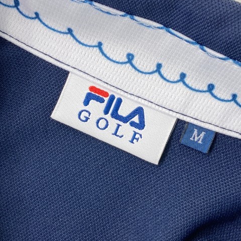 FILA GOLF フィラゴルフ ML5JL405 半袖ワンピース ネイビー系 M [240101098660] ゴルフウェア レディース_画像6