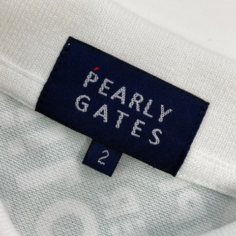 PEARLY GATES パーリーゲイツ 半袖ポロシャツ 総柄 グリーン系 2 [240101038862] ゴルフウェア レディース_画像5