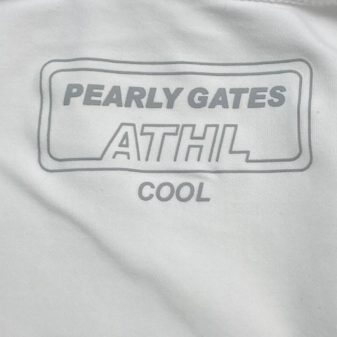 PEARLY GATES パーリーゲイツ 2022年モデル クルーネック 長袖 インナーTシャツ ホワイト系 2 [240101085224] ゴルフウェア レディース_画像5