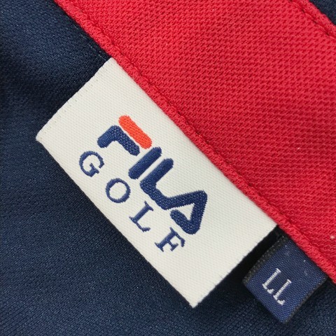 FILA GOLF フィラゴルフ 半袖ポロシャツ ネイビー系 LL [240101090104] ゴルフウェア レディース_画像6