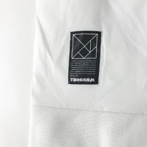 TANGRAM　タングラム ハーフジップ半袖Tシャツ ホワイト系 XL [240101001161] ゴルフウェア メンズ_画像4