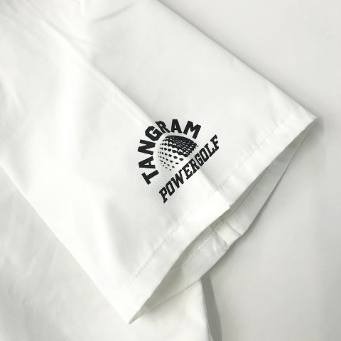 TANGRAM　タングラム ハーフジップ半袖Tシャツ ホワイト系 XL [240101001161] ゴルフウェア メンズ_画像3