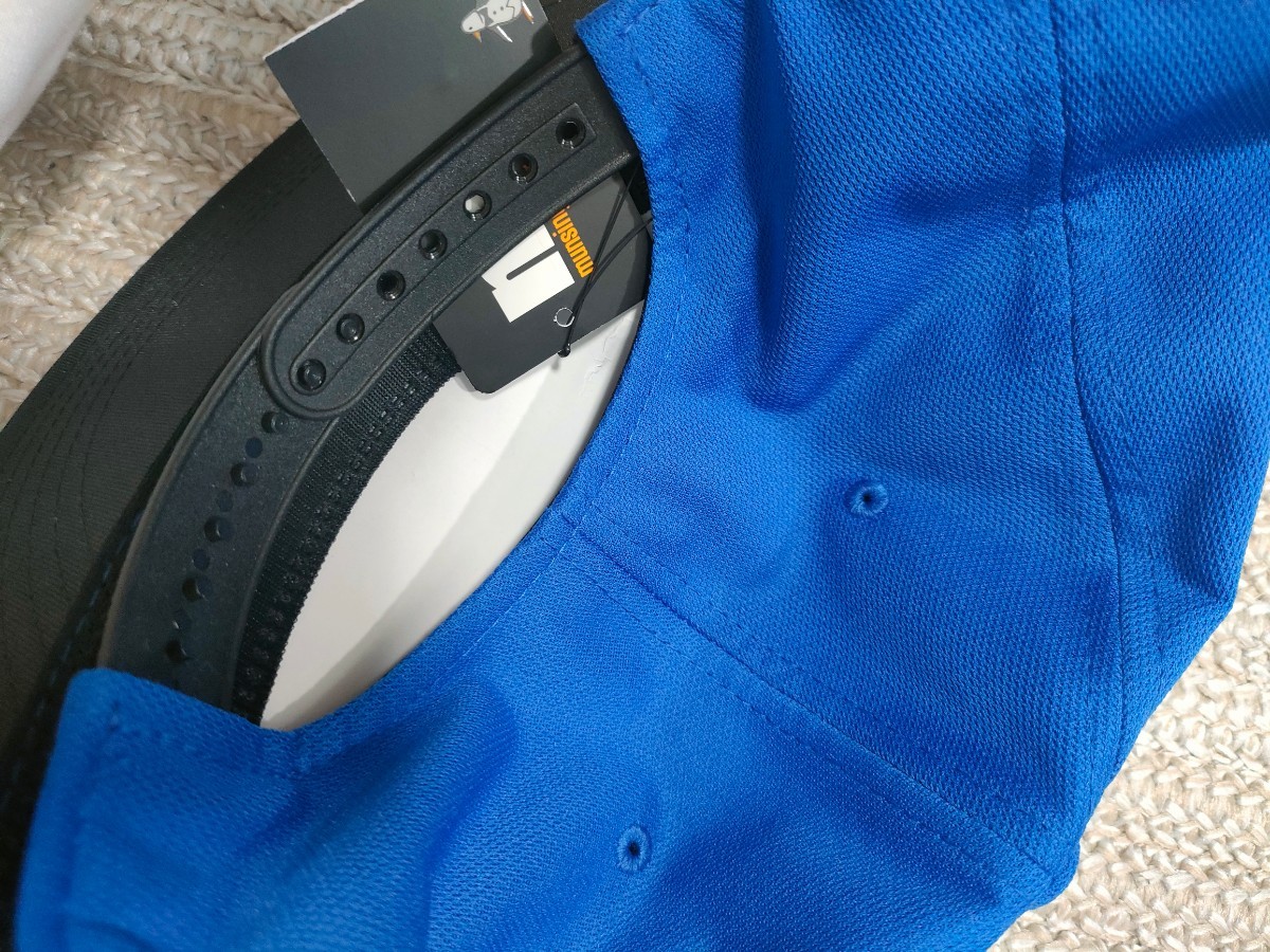  новый товар обычная цена 6490 Munsingwear emboiBB колпак шляпа синий blue свободный размер 56-60cm колпак Golf Munsingwear зажим задний 