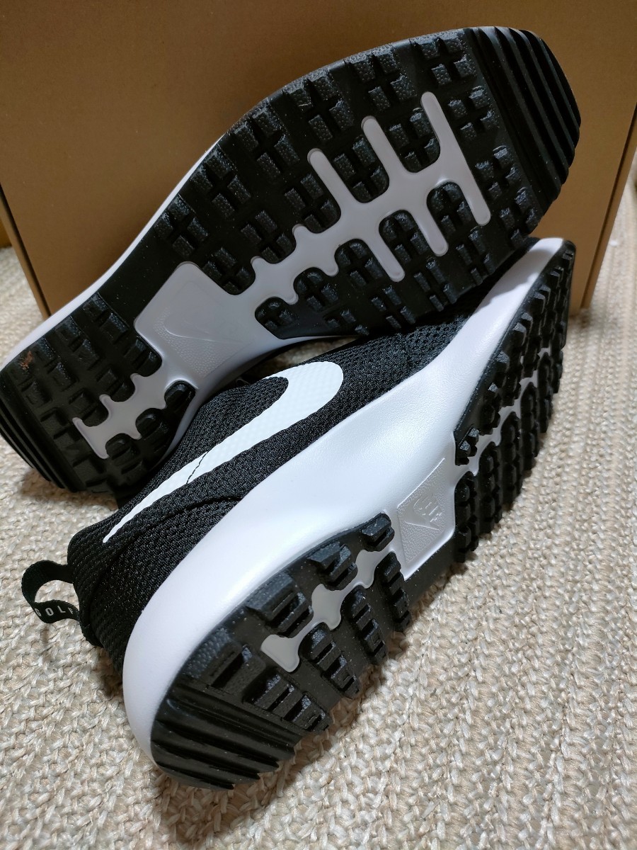 新品 NIKE GOLF ローシ G 27.5cm ナイキ ゴルフシューズ 固定スパイク 黒×白 スニーカー 軽量_画像6