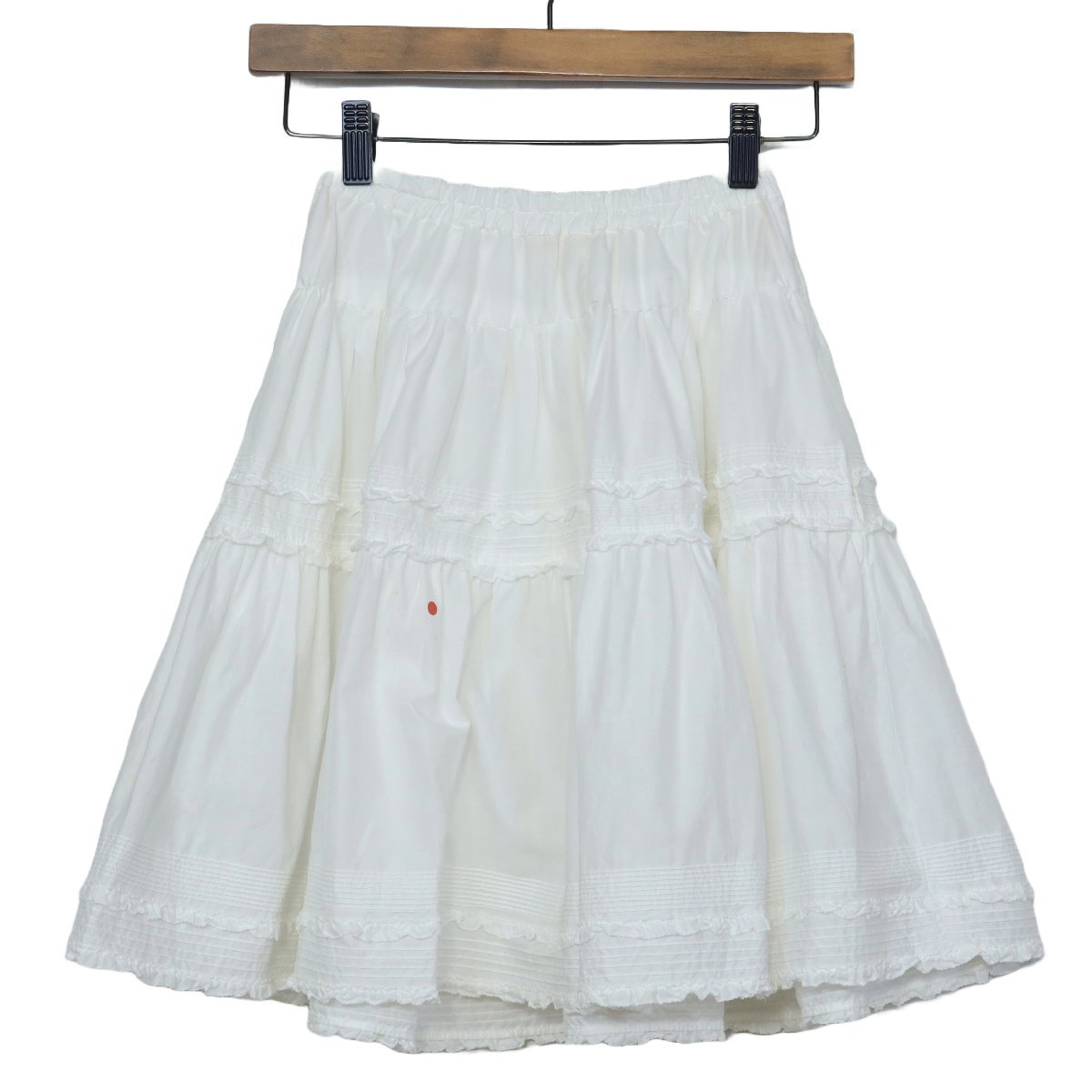 BABY PINK HOUSE★スカート　可愛い　フリル　ボタン　ポケットあり　子どもLサイズ　白系z5070_画像5