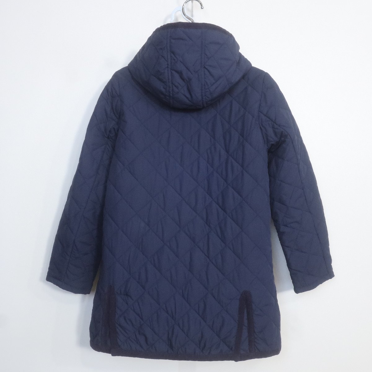 Samansa Mos2sa man sa Moss Moss * quilting coat long sleeve middle height hood removed put on turning power eminent! size M navy series autumn winter z5259