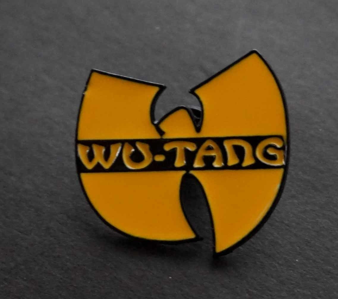 PIN黄黒W■新品『WU-TANG ウ―タン・クラン』アメリカヒップホップ■ピンバッジ バッチ■おしゃれ ファッション MUSIC_画像2