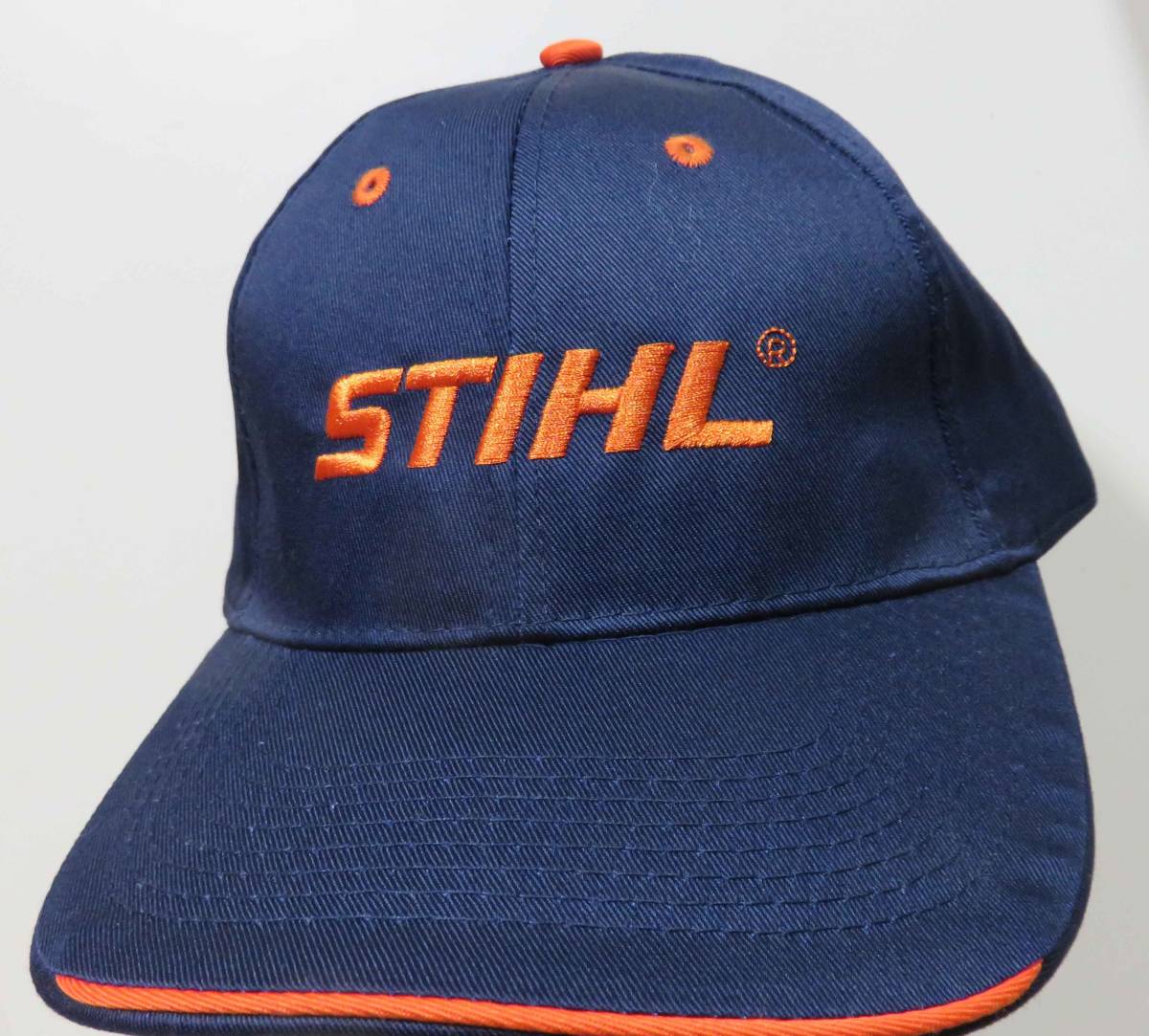  M/L紺橙■新品STIHL スチールOutfitters Truckers Baseball Capアメリカ　帽子キャップ激渋◆林業　建築業　登山　アウトドア◆アメリカ