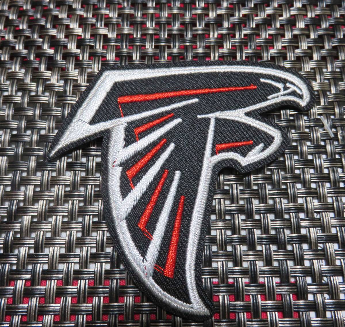 黒赤AF隼◆新品NFLアトランタ・ファルコンズ Atlanta Falcons 刺繍ワッペン■激渋◆アメリカ◎アメフト　アメリカンフットボール◆衣服DIY_画像2