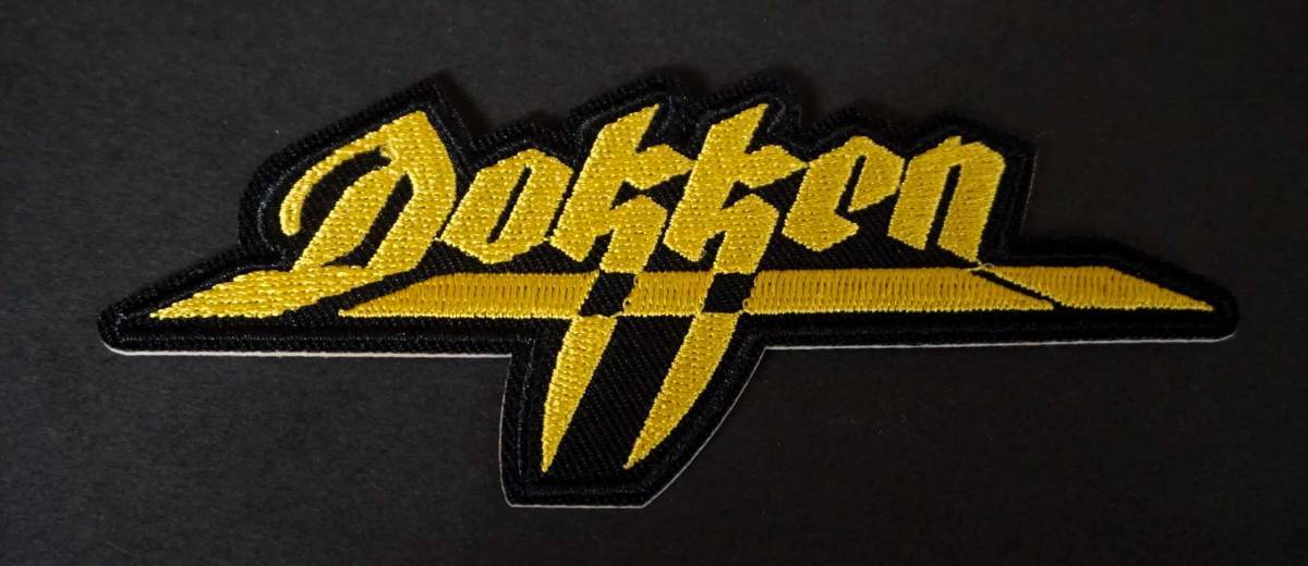 黄黒DK英語■新品『Dokken ドッケン 』ヘヴィメタル・バンド　 刺繍ワッペン◇激渋◎映画 ムービー 音楽 ミュージック◆◇ミリタリー_画像1