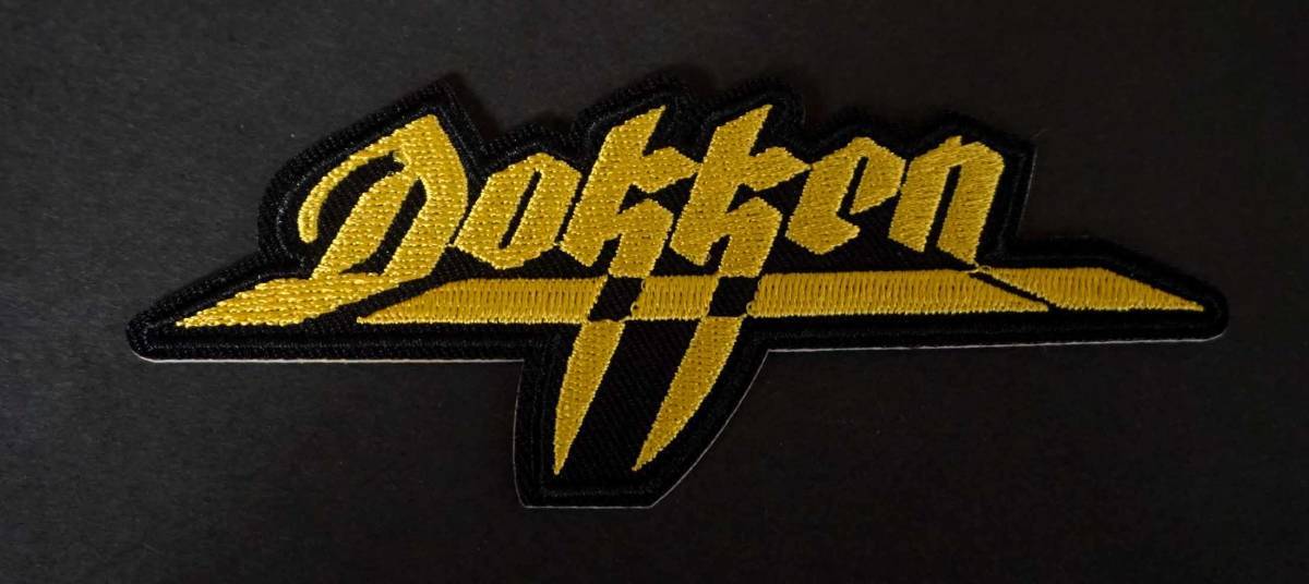 黄黒DK英語■新品『Dokken ドッケン 』ヘヴィメタル・バンド　 刺繍ワッペン◇激渋◎映画 ムービー 音楽 ミュージック◆◇ミリタリー_画像3