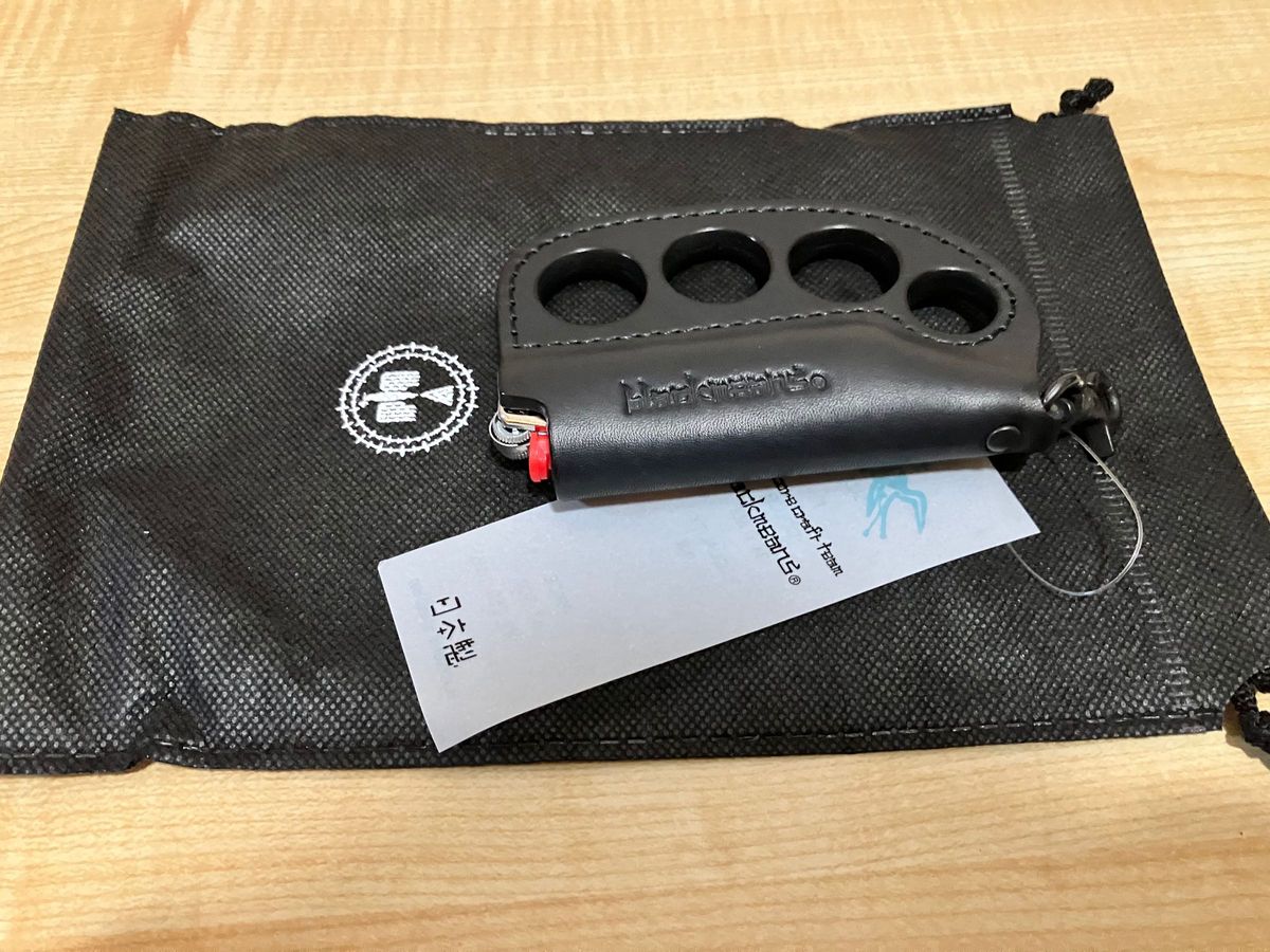 ブラックミーンズ blackmeans メリケンサック型 レザーライター ブラックミーンズ blackmeans メリケンサック型 レザーライター