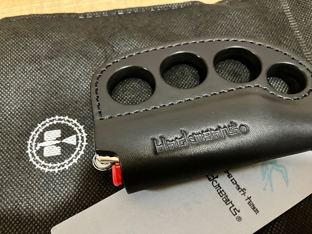 ブラックミーンズ blackmeans メリケンサック型 レザーライター ブラックミーンズ blackmeans メリケンサック型 レザーライター
