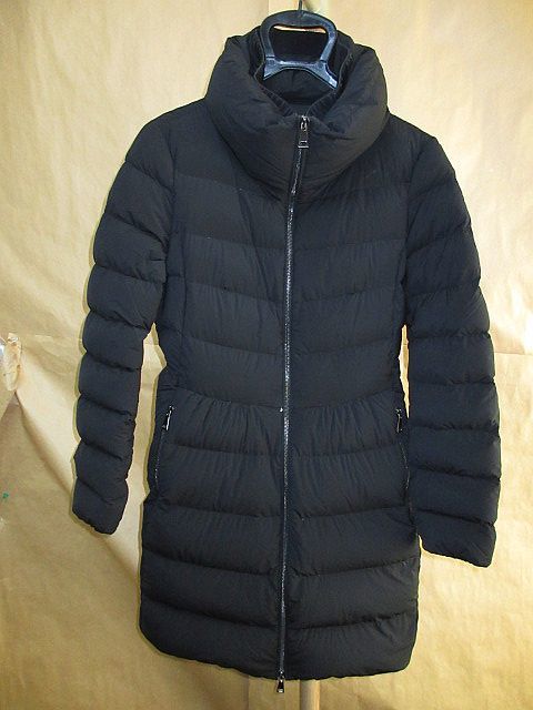 モンクレール 　MONCLER 　18aw NEVALON　ハイネック　ウエストシェイプ　ダウン　コート　黒　2　国内正規品_画像1