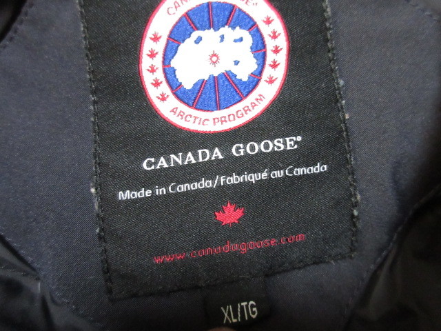 カナダグース　CANADA GOOSE GRADBURY 3571JM 　コヨーテ　ファー　ダウン　コート　ネイビー　XL 国内正規品_画像5