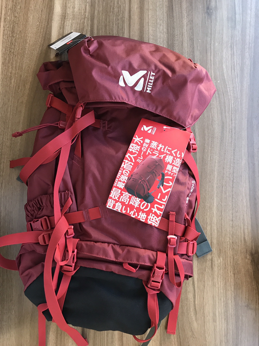 ミレー 登山用バックパック サースフェー SAAS FEE NX 30+5 DEEP RED-M(背面長48cm)_画像1