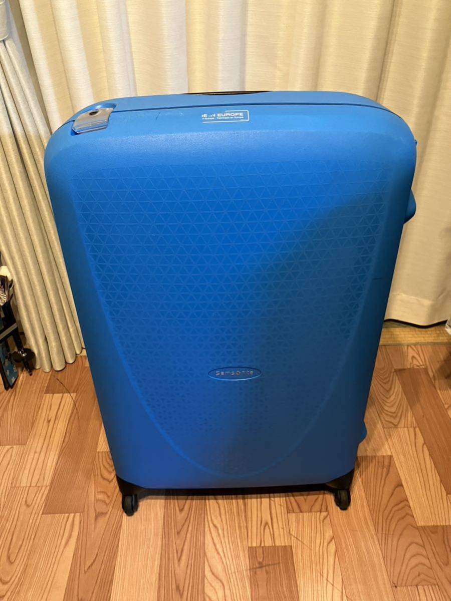 【送料無料】サムソナイト スーツケース ハードケース　大型　100L 青