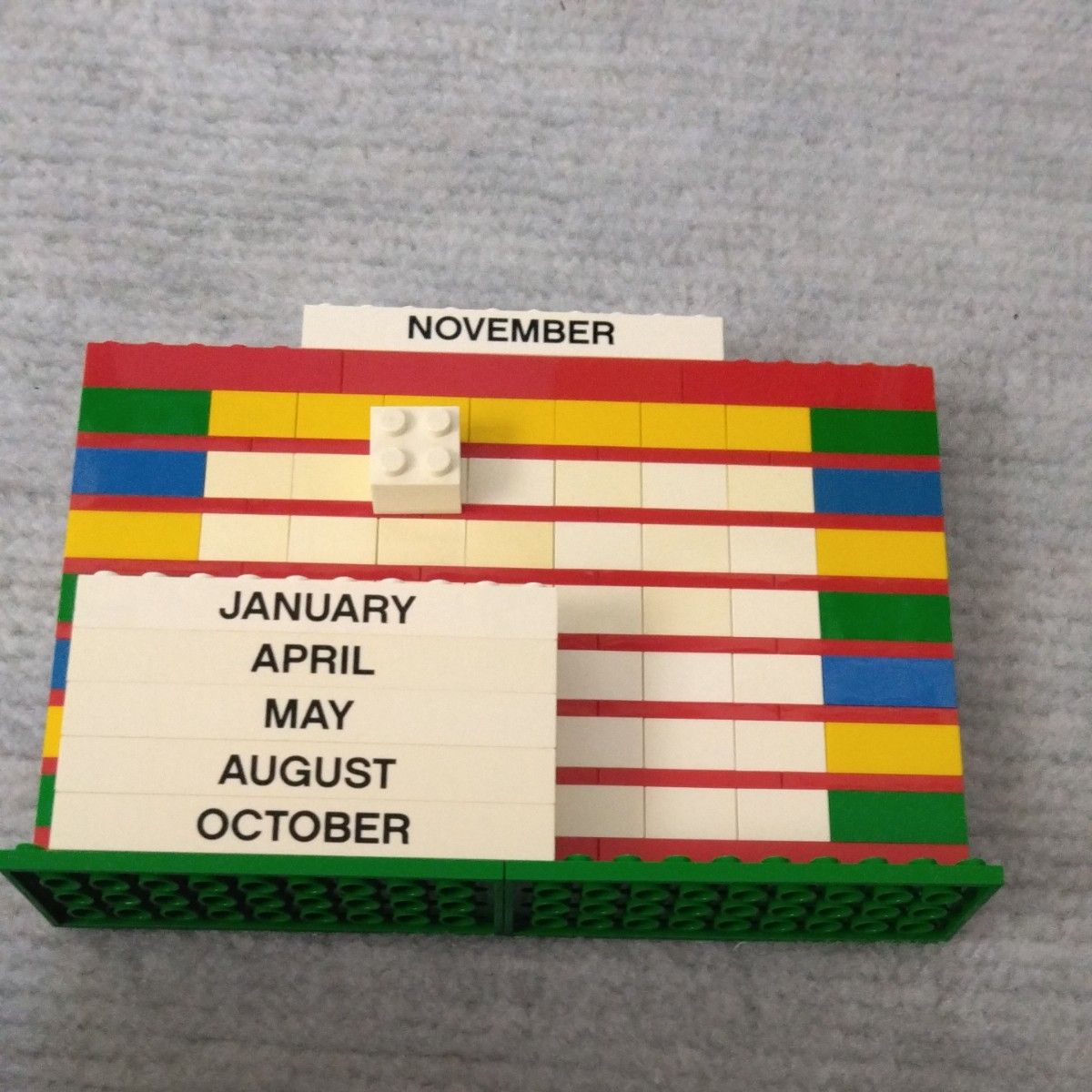 LEGO レゴ ブロック 万年 卓上カレンダー　知育玩具