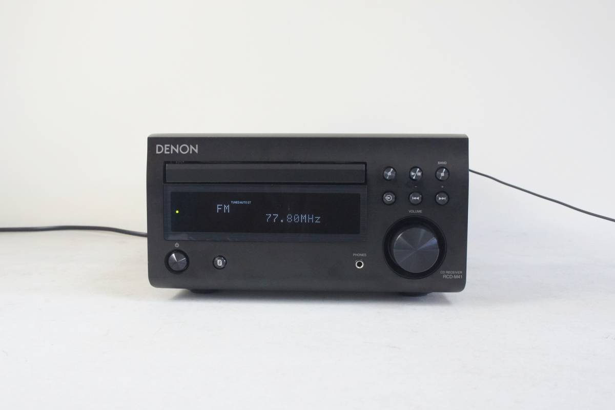 DENON RCD-M41 Bluetooth機能搭載 CDレシーバー 2019年製_付属のアンテナでのFM受信状態です。