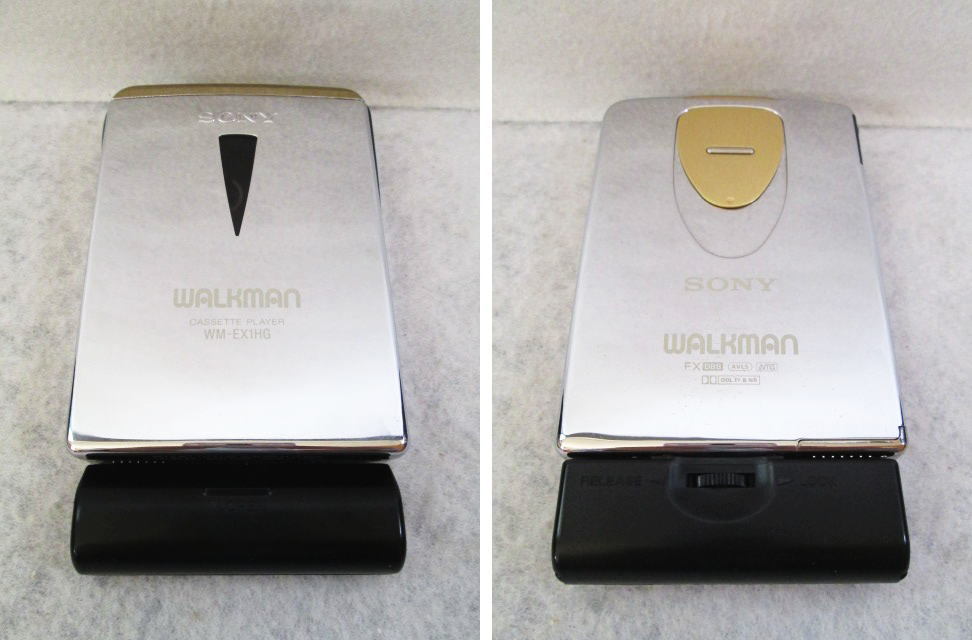 【SONY WALKMAN WM-EX1HG カセットプレーヤー リモコン付きヘッドホン 電池ケース 説明書 計4点】ソニー/ウォークマン/ジャンク_画像2