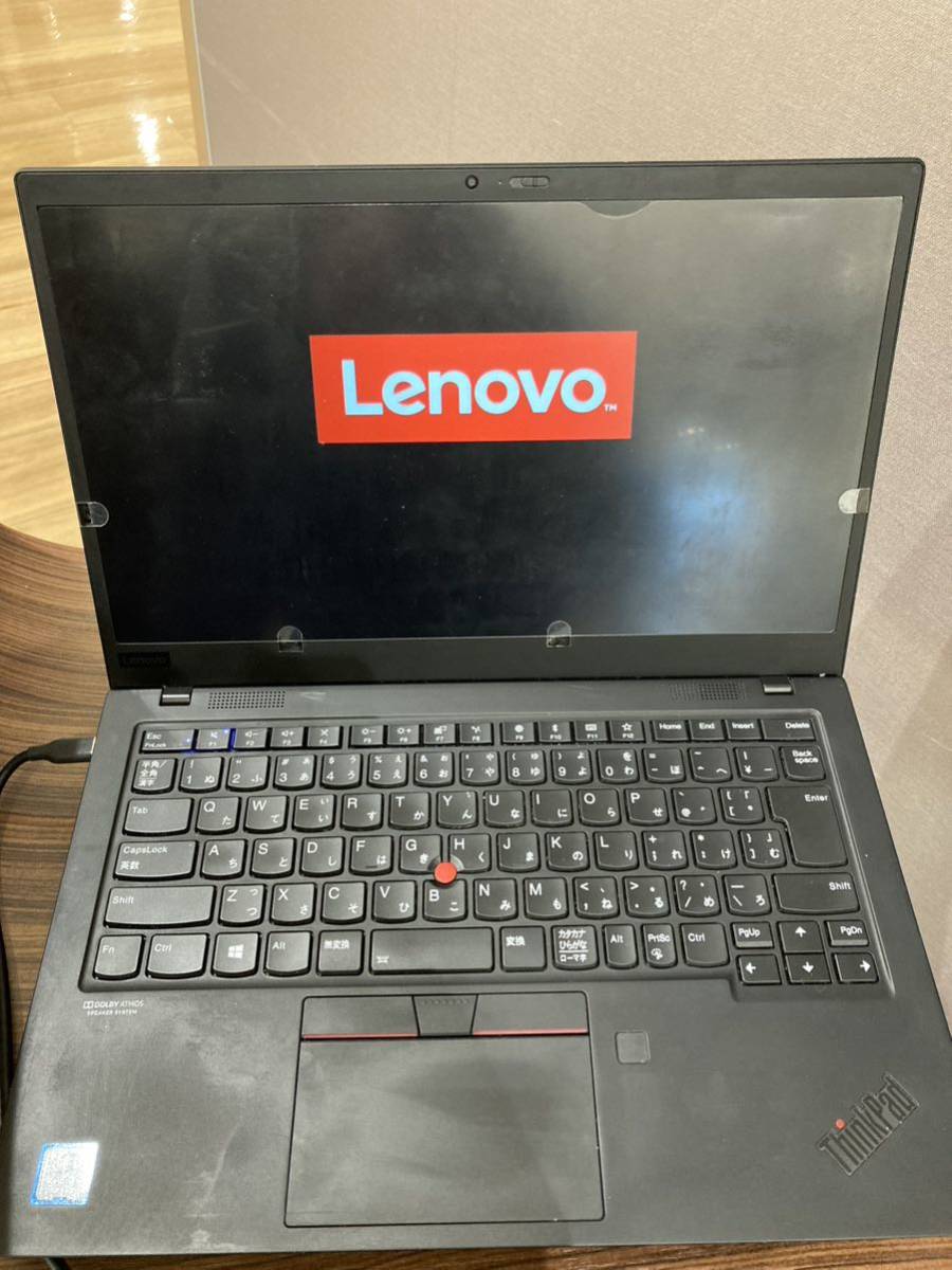 ジャンク品【通電確認済】Lenovo ThinkPad X1 Carbon 7th レノボシンクパッド部品取り転売にも修理おまけ付き覗き見防止フィルム_画像3