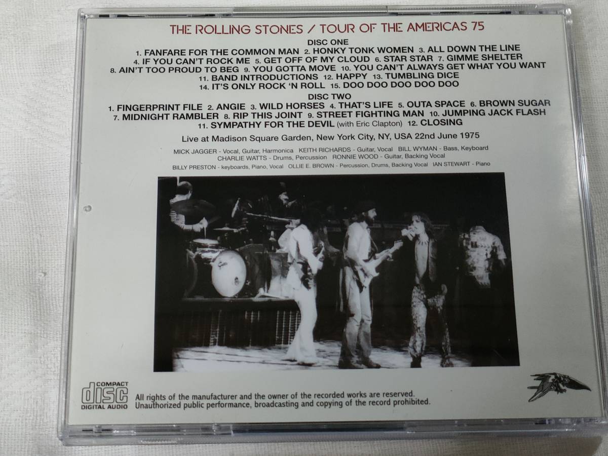 THE ROLLING STONES / MADISON SQUARE GARDEN 1975 1ST NIGHT : Joe Maloney Master （プレス2CD）_画像3