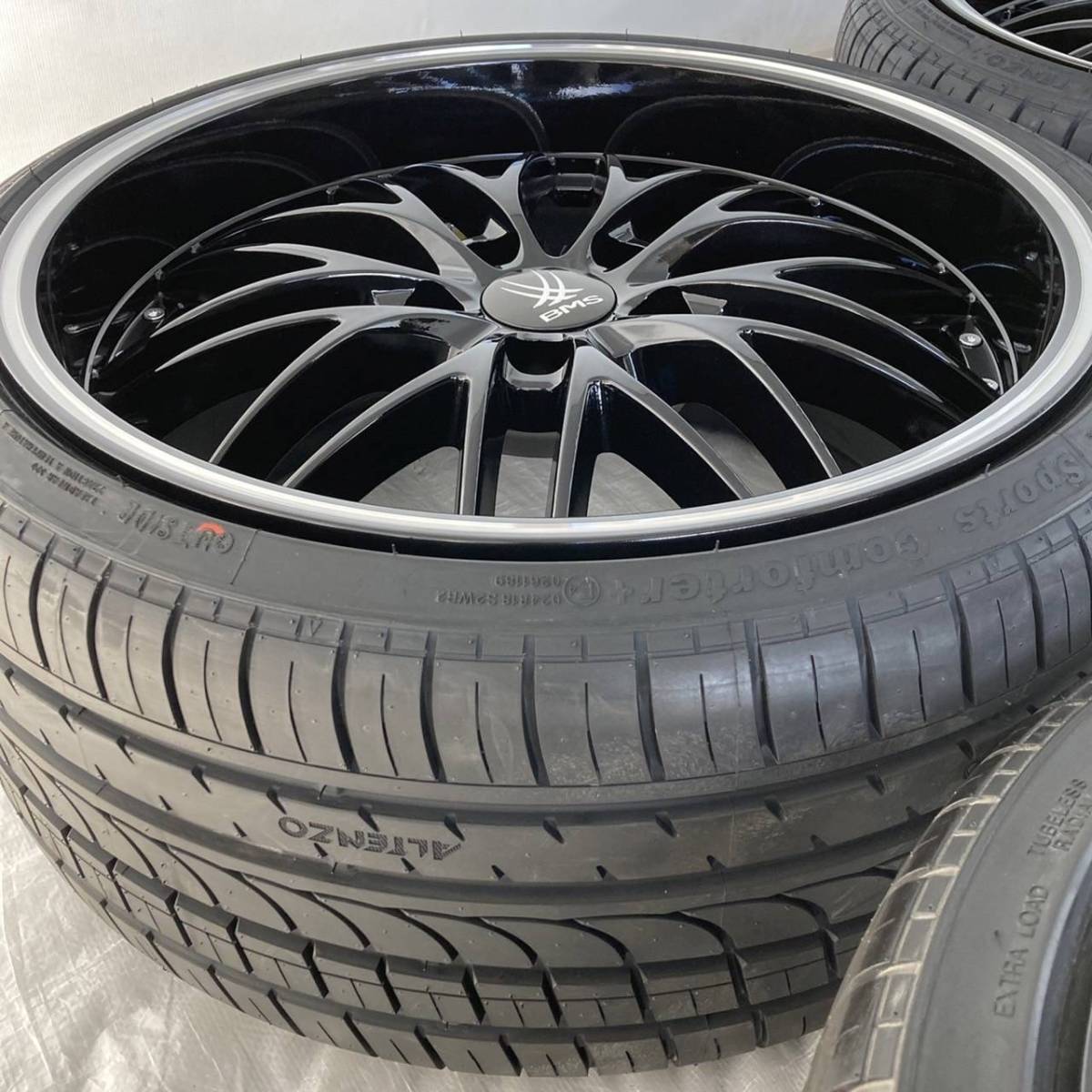 新品 19インチ 8.5J/9.5J 5-120 タイヤ付4本SET メッシュ 前235/35R19 後265/30R19 BMW 3シリーズ E46 E90 E92 (W2376/2377-1)_画像7