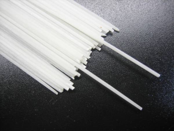 【 送料無料 】グラス 無垢材 ◆ サイズ3種類 0.8mm 1mm 1.2mm 58cm 10本セット 浮きの足 トップに★□_画像1