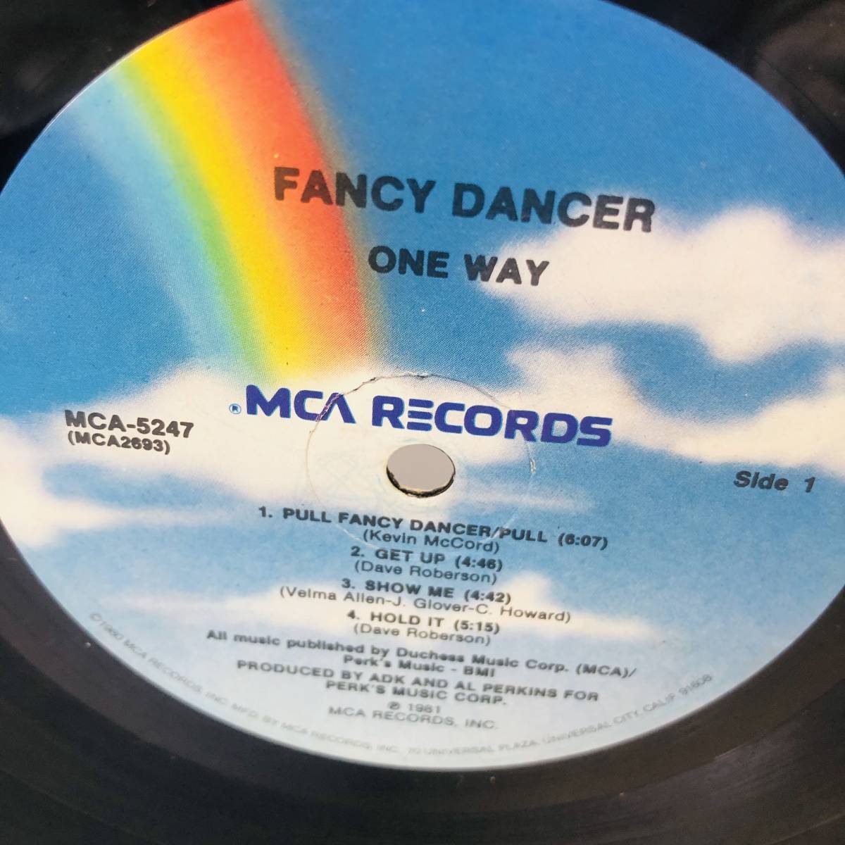 【LP】レコード 再生未確認 One Way - Fancy Dancer (1981) ※まとめ買い大歓迎!同梱可能です_画像5