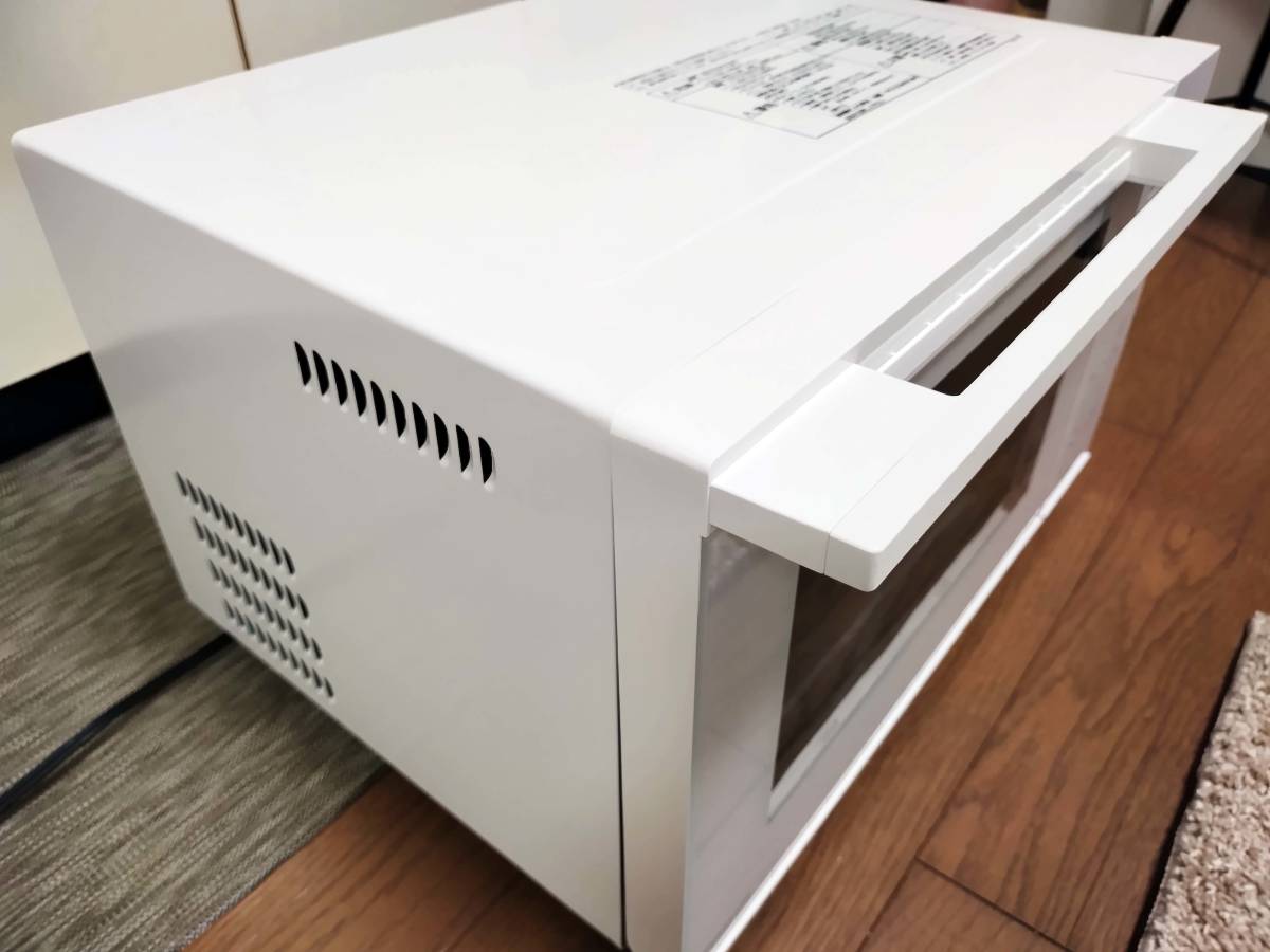 【ジャンク品】 パナソニック オーブンレンジ 23L NE-FS301 ☆フラットテーブル 遠赤ヒーター 蒸気センサー ホワイト_画像3