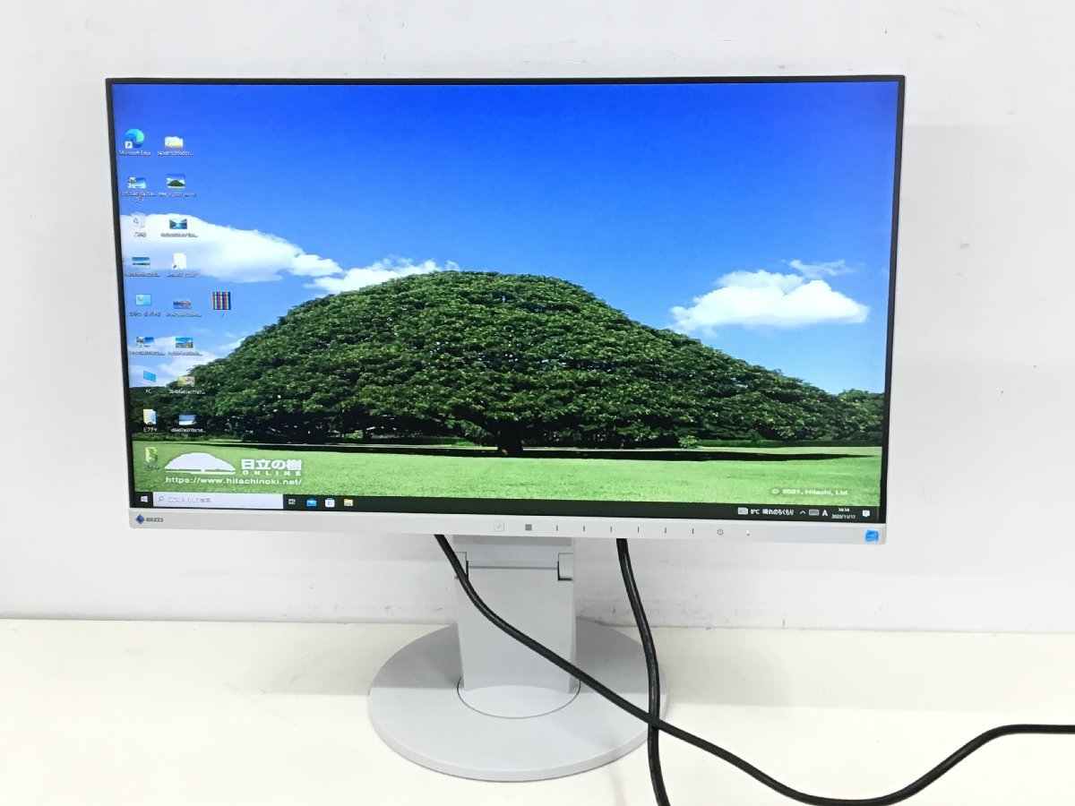 美品EIZO24型液晶モニター FlexScan EV2450　高さ調整 縦回転　 使用時間：4531H　2019年製（管：2E-M）_画像1