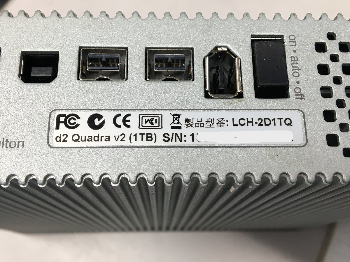 （使用時間58H)LACIE 外付ハードディスク d2 Quadra 1TB　LCH-2D1TQ　中古品（管：2A7-M）_画像7