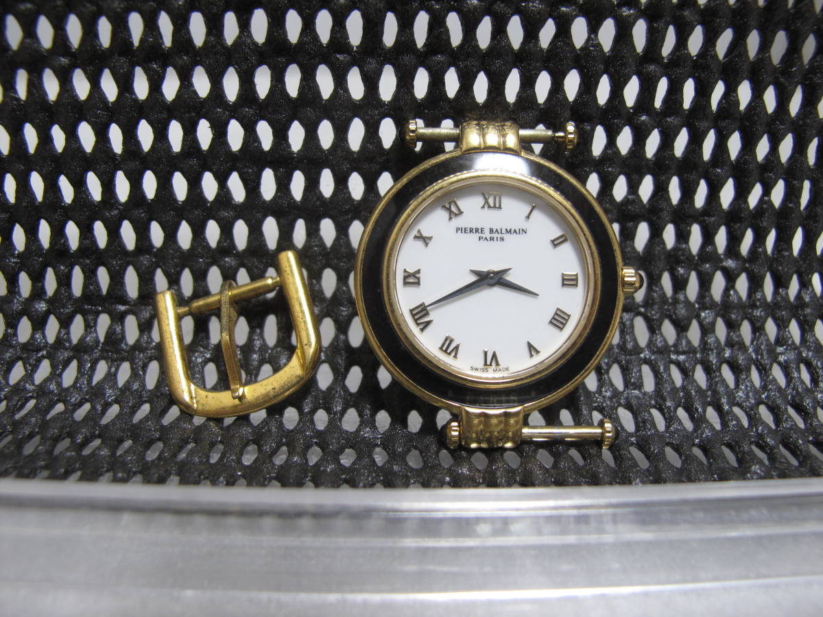 PIERRE BALMAIN PARIS ピエールバルマン 腕時計 クォーツ スイス 420.8190.3 本体のみ ジャンク品_画像1