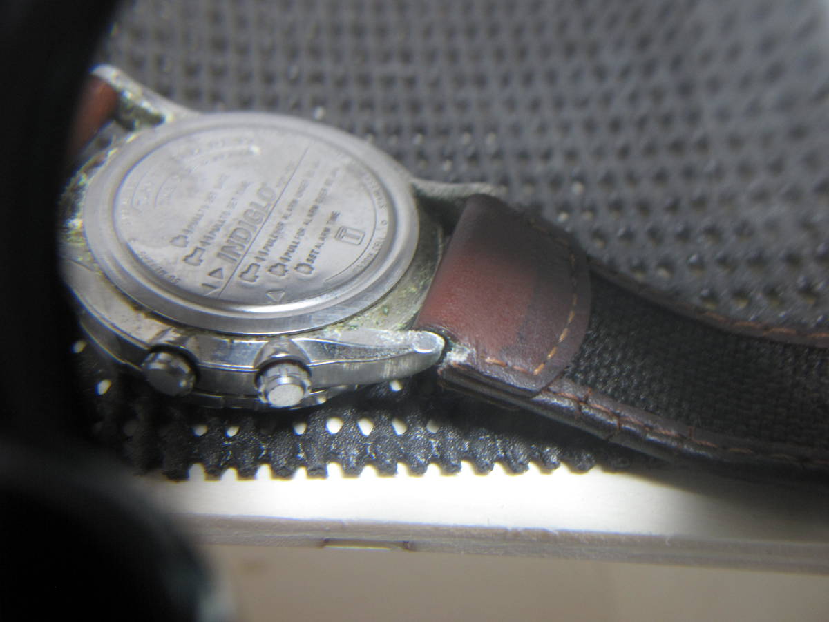 TIMEX タイメックス INDIGLO インディグロ EXPEDITION WR 50M クォーツ 腕時計 ジャンク品_画像7