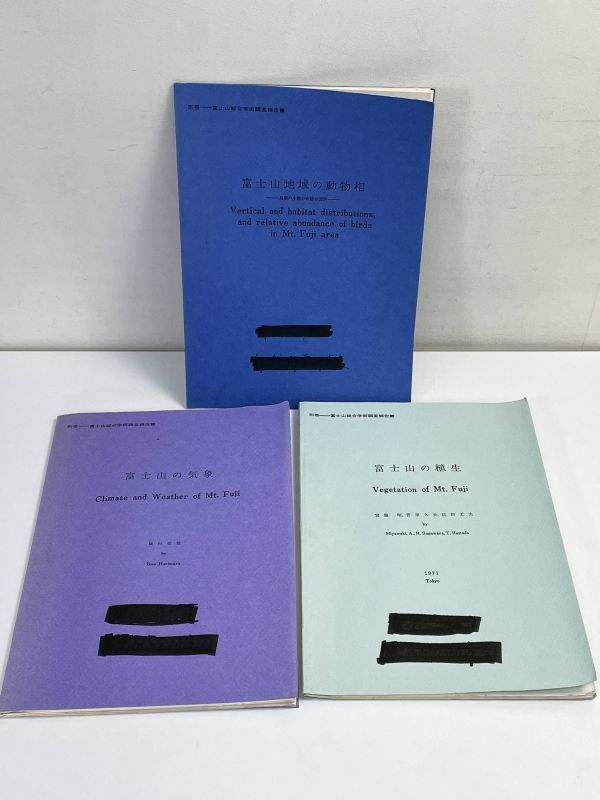 富士山総合学術調査報告書(別冊附図6点揃)/富士山の蘚類植物・溶岩洞穴実測図【H66278】の画像6