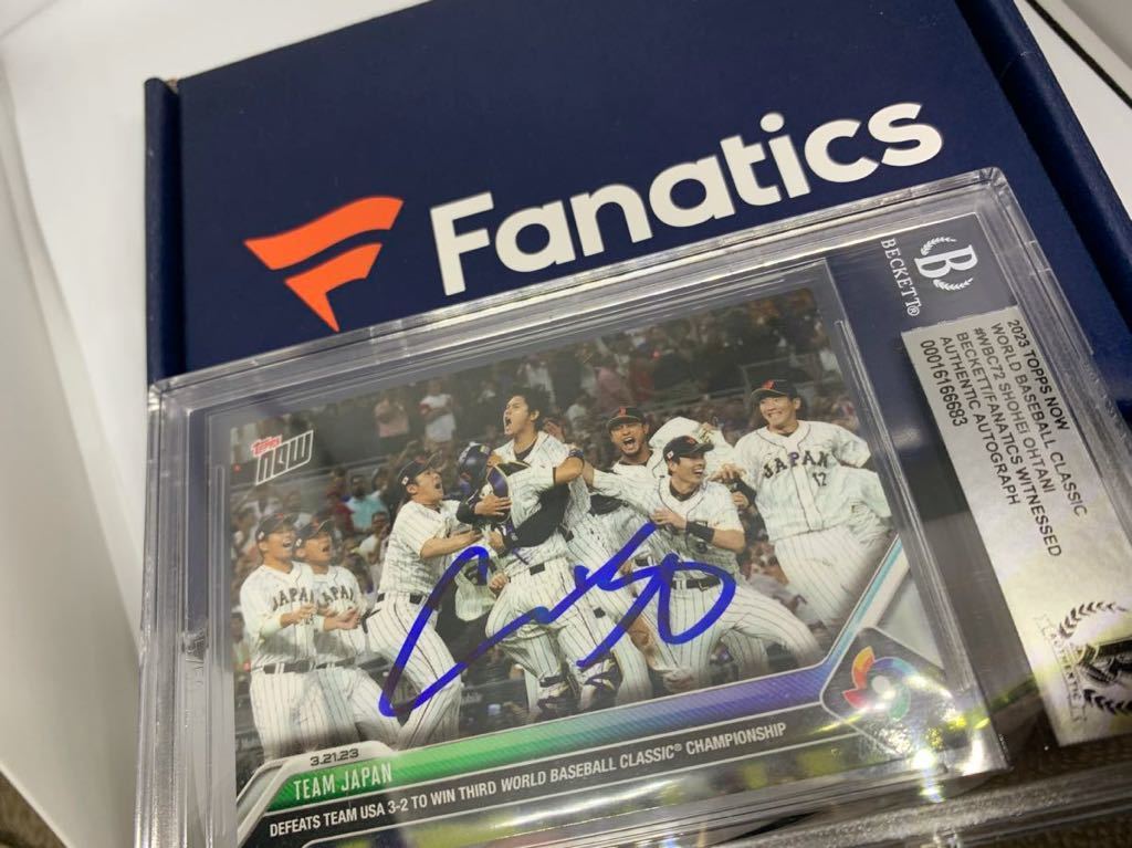 レア!! 大谷翔平 直筆サインカード WBC Topps Now BGS Fanatics レア!! 大谷翔平 直筆サインカード WBC Topps Now BGS Fanatics