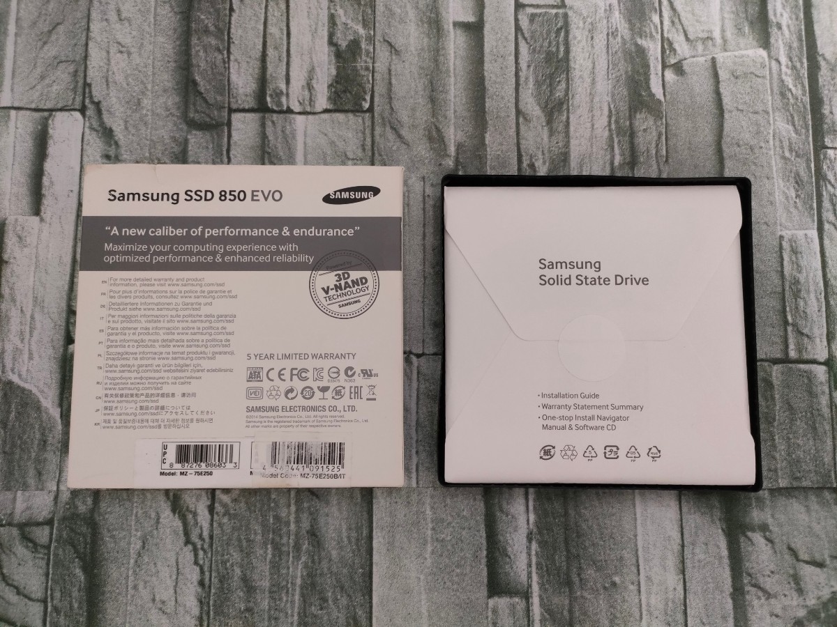 Samsung SSD 850 EVO 2.5 SATA Solid State Drive 250GB 【内蔵型SSD】_画像2