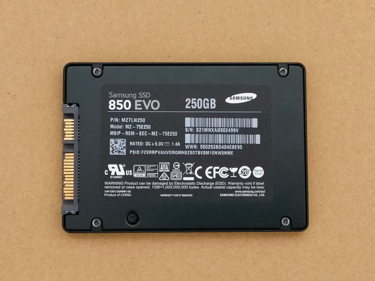 Samsung SSD 850 EVO 2.5 SATA Solid State Drive 250GB 【内蔵型SSD】_画像4